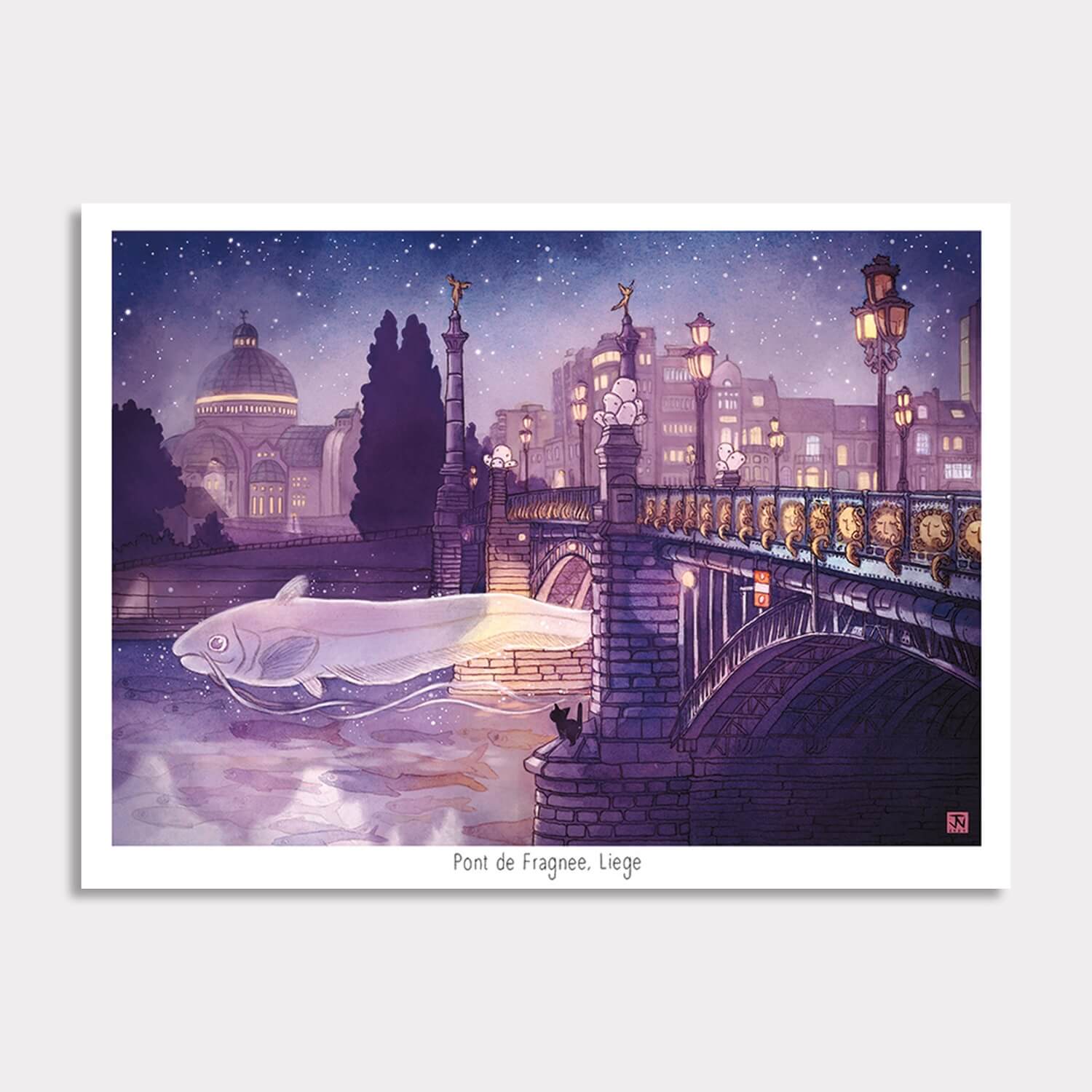 Affiche A4 – Pont de Fragnée, Liège
